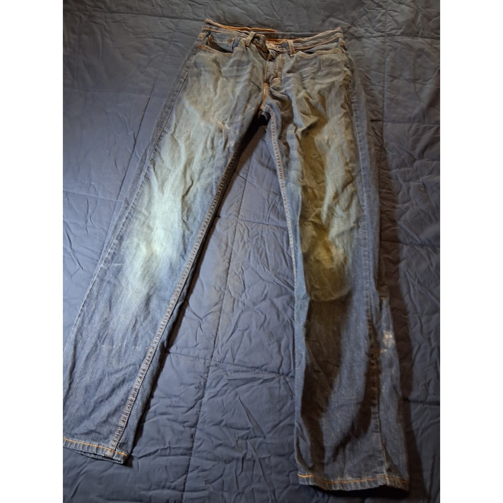 Levis 514 Straight Fit Mens Blue Jeans Denim‎ Pants 30x32 Medium Wash